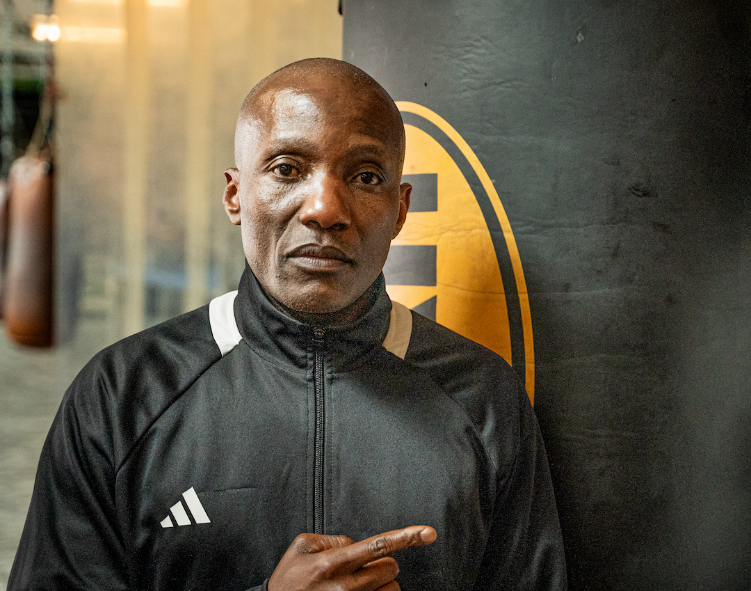 Portrait of Coach Latif Walugembe in the gym